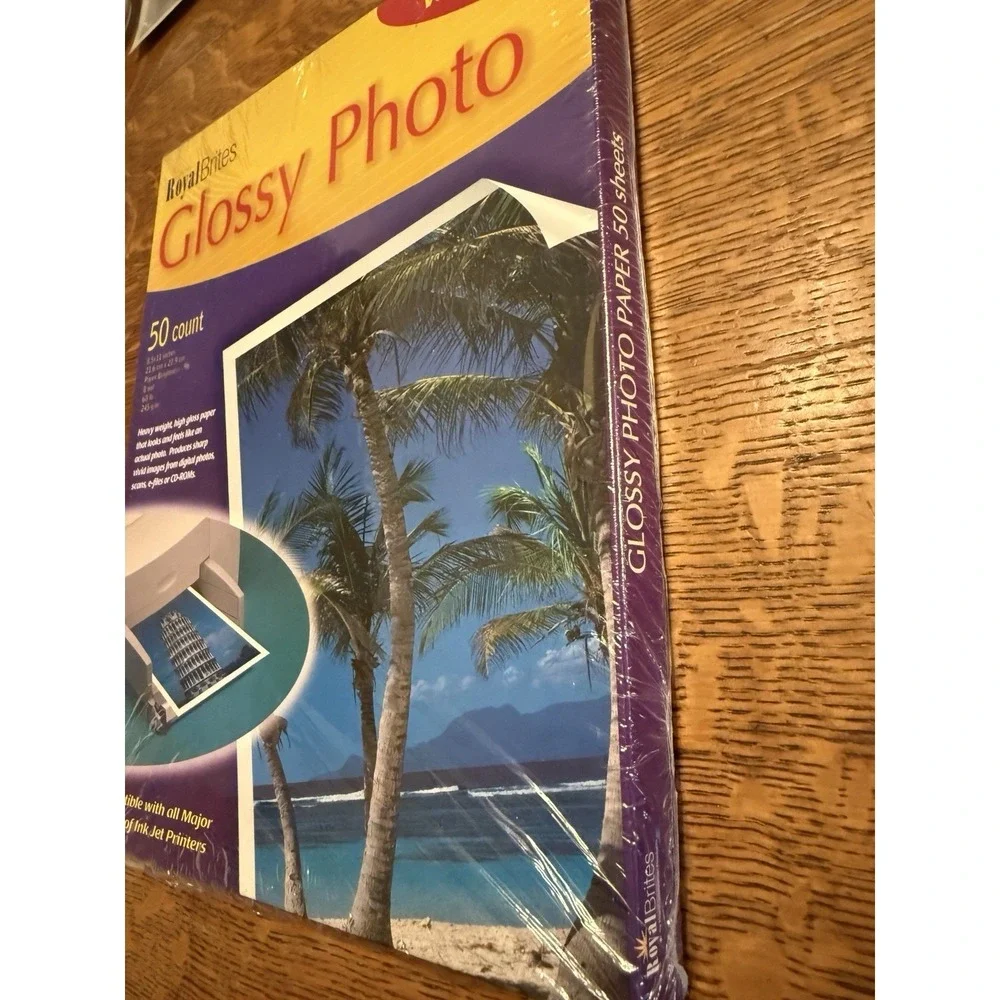 ROYAL‎ BRITES Glossy Photo Paper 8.5x11 Gloss Premium Heavy Weight New 50 Sheets